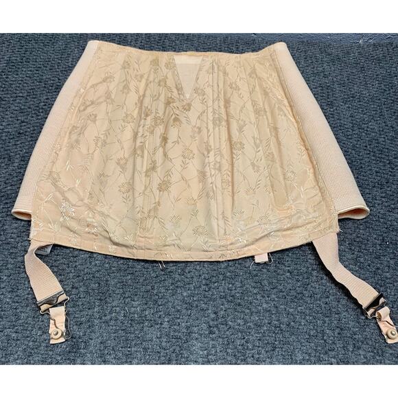 Vtg 1930s Rengo Foundations Boned Girdle Skirt Corset Shapewear B5 - Picture 4 of 10